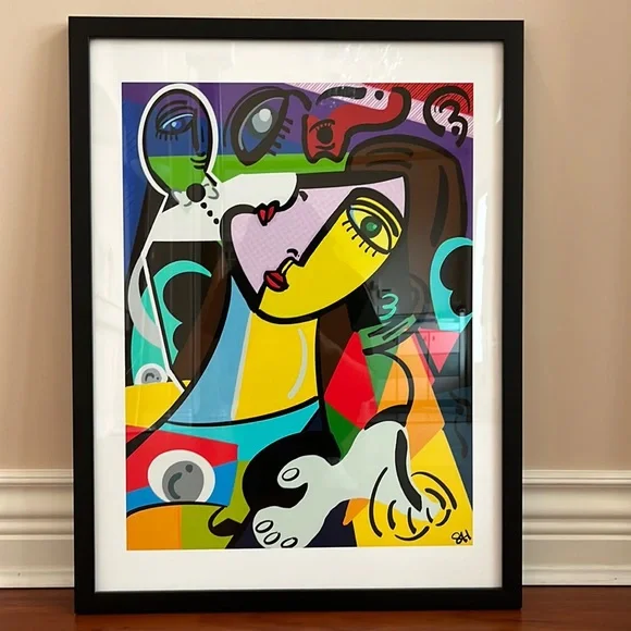 Original Art Print Cubism Style - Picture 3 of 5